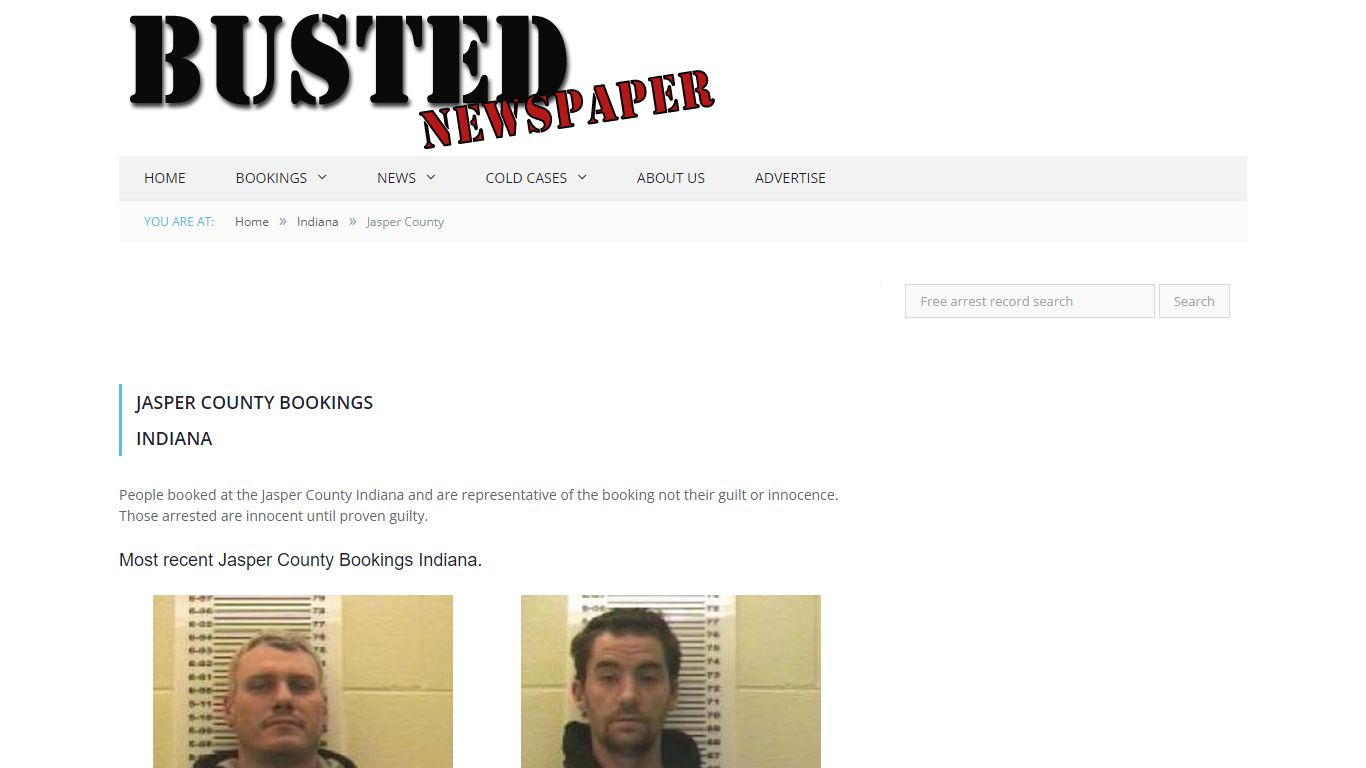 Jasper County, IN Mugshots - BUSTEDNEWSPAPER.COM